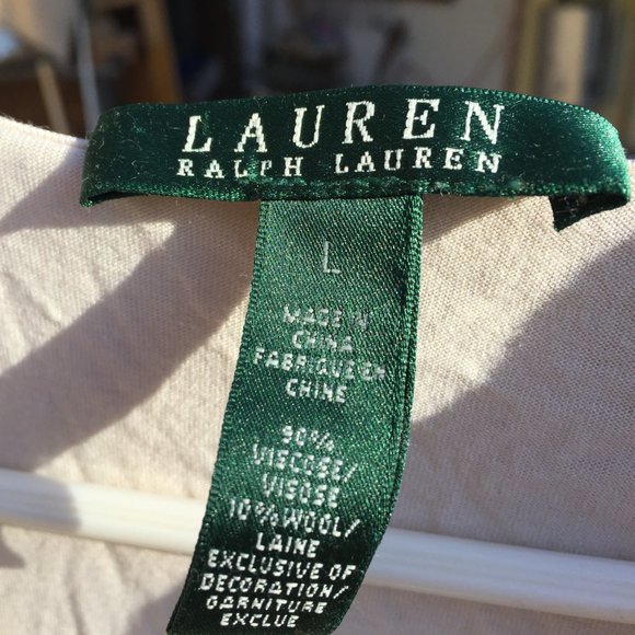 Beige Ruffles Long Sleeve TOP Ralph Lauren - Picture 7 of 9